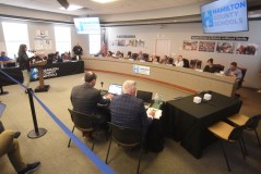 Staff File Photo By Matt Hamilton / Local resident Rebecca Day speaks in support of the Ten Commandments in public schools during a Hamilton County school board meeting in October 2026.