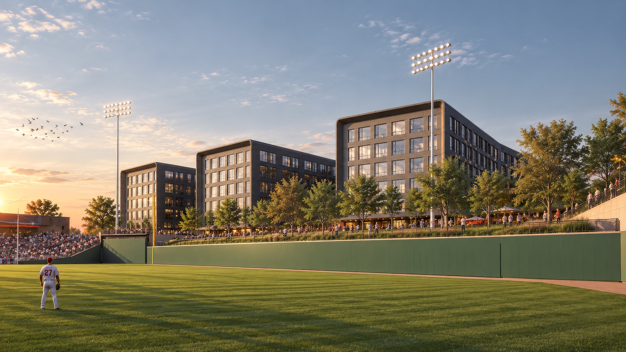 $100M apartments, parking overlooking Erlanger Park to begin soon. See the plans